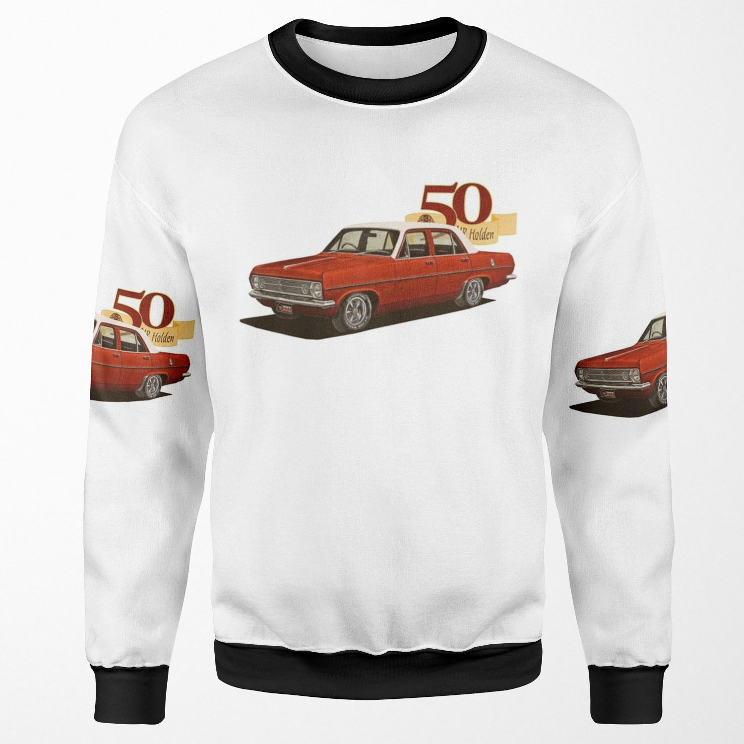 Hr Holden Sedan 50Th Anniversary Red All-over-print Unisex Sweatshirt