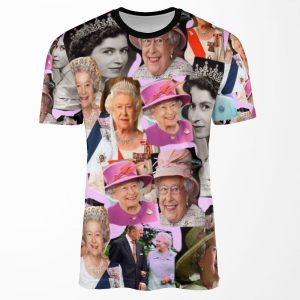 Hrh Queen Elizabeth Ii All-over-print T-shirt