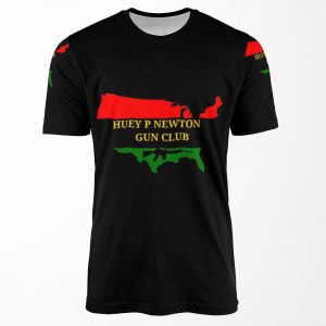 Huey P Newton Gun Club All-over-print T-shirt