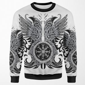 Huginn And Muninn Odin S Ravens All-over-print Unisex Sweatshirt