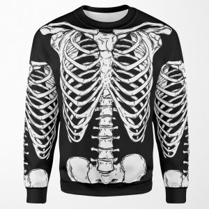 Human Ribcage And Hips Anatomically Correct Human Skeleton All-over-print Unisex Sweatshirt