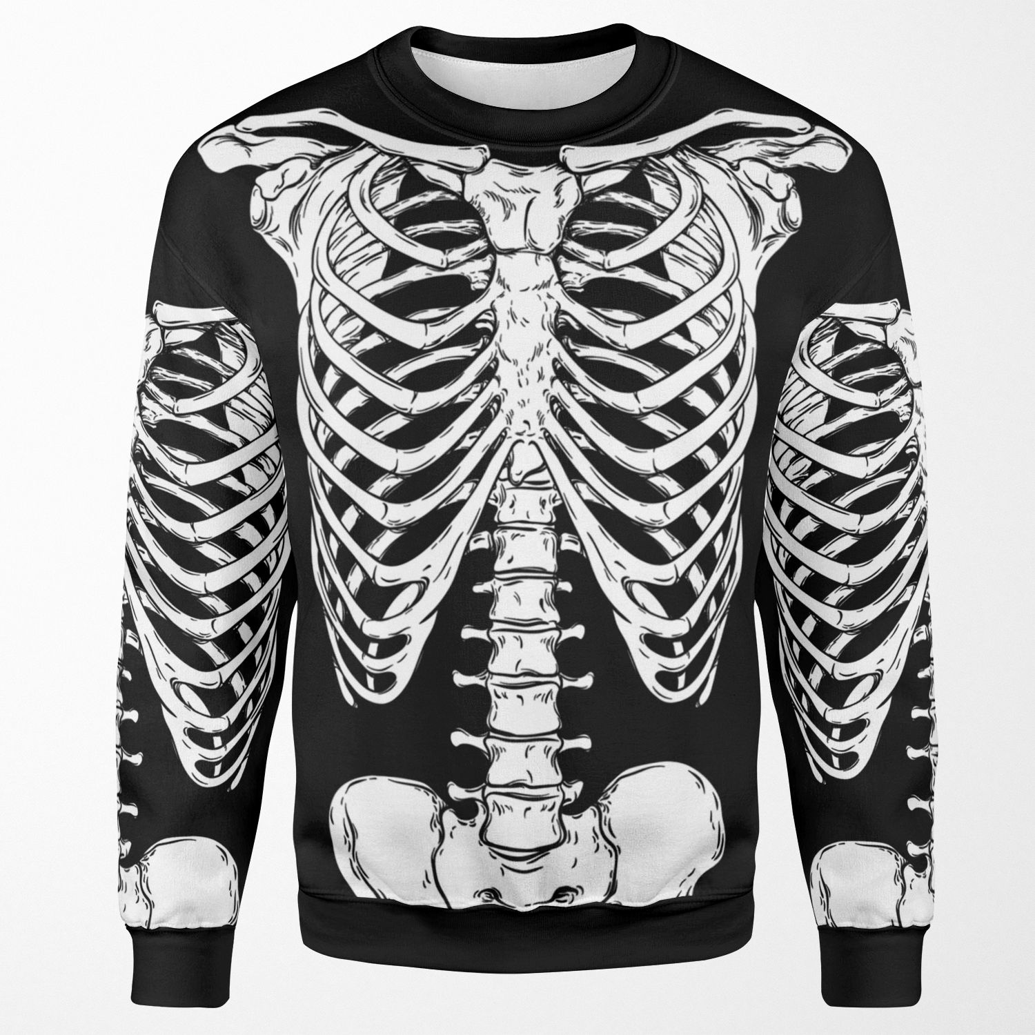 Human Ribcage And Hips Anatomically Correct Human Skeleton All-over-print Unisex Sweatshirt