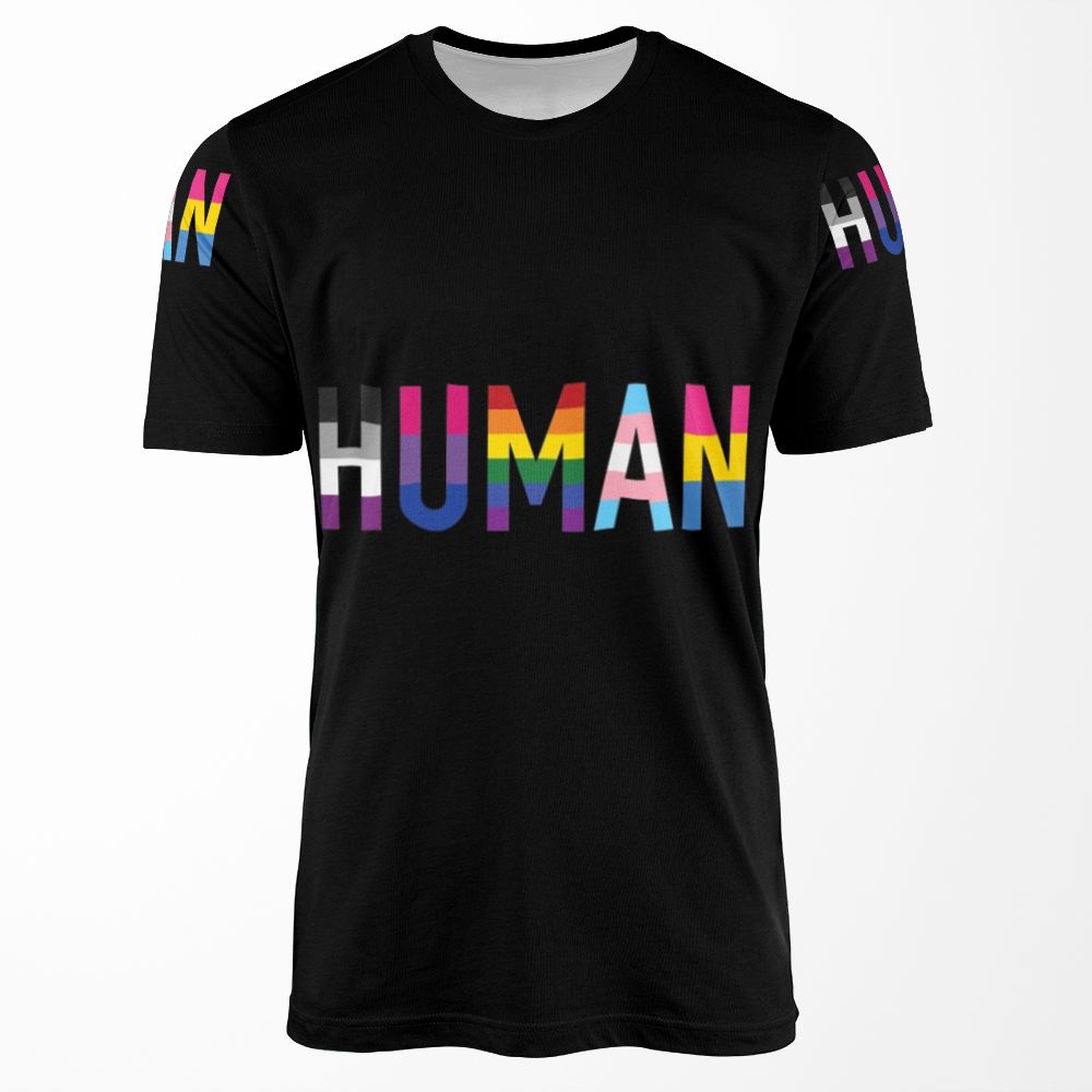 Human Various Queer Flags 1 All-over-print T-shirt