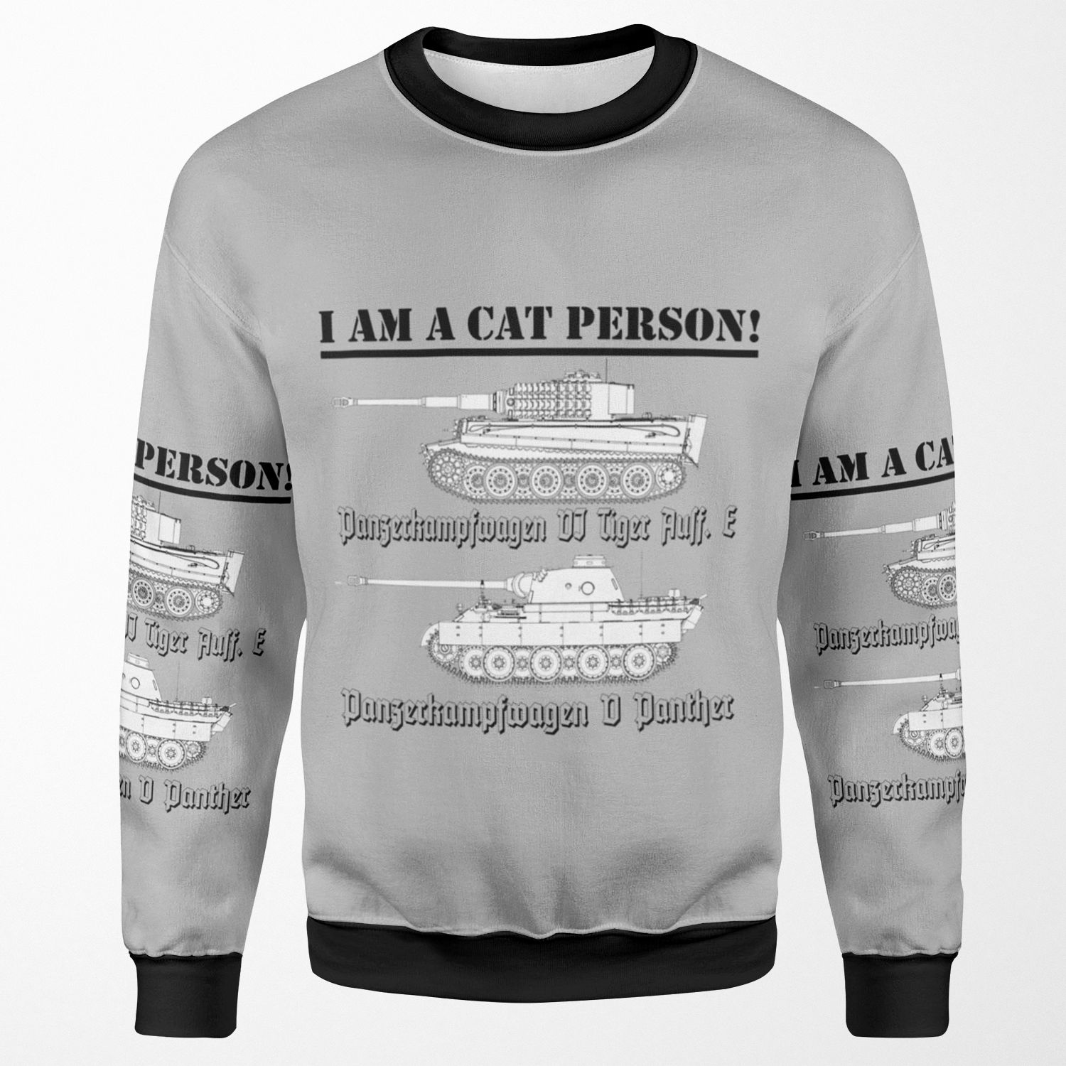 I Am A Cat Person Tanks All-over-print Unisex Sweatshirt