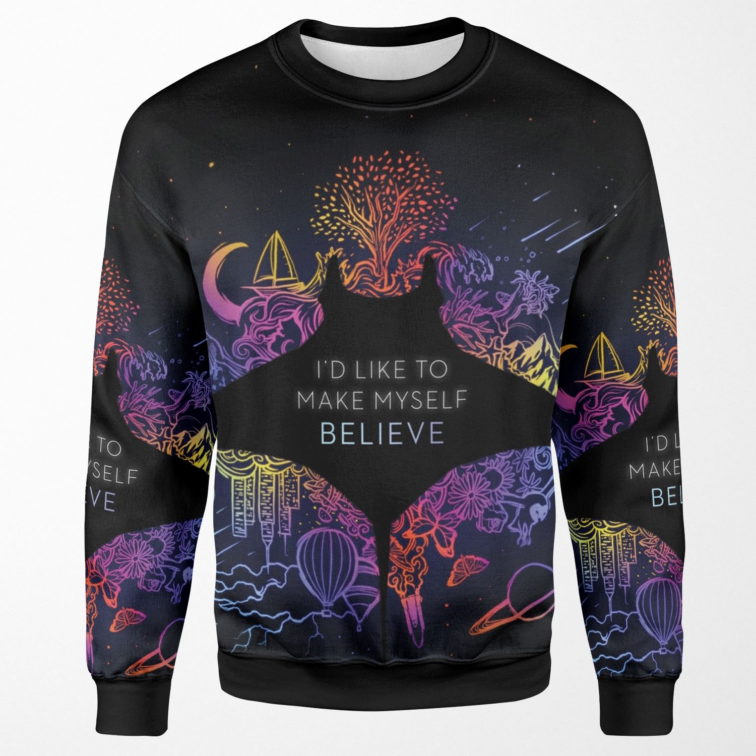 I D Like To Make Myself Believe All-over-print Unisex Sweatshirt