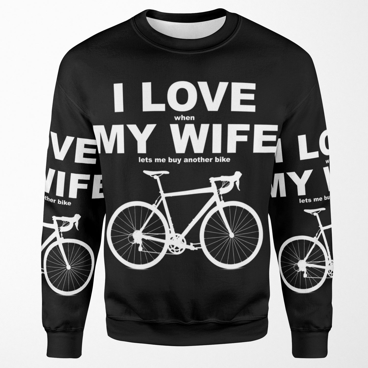 I Love My Wife All-over-print Unisex Sweatshirt
