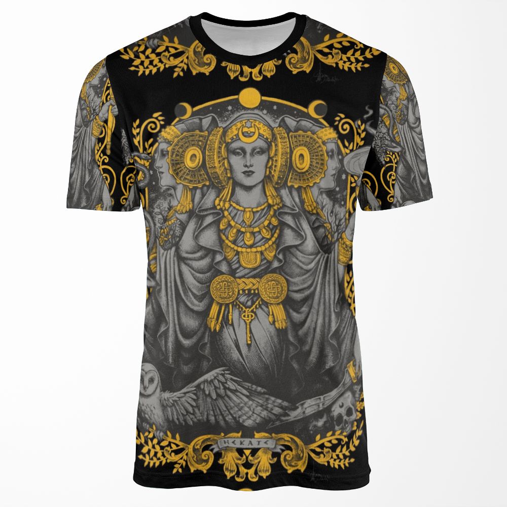 Iberian Hecate Gray All-over-print T-shirt