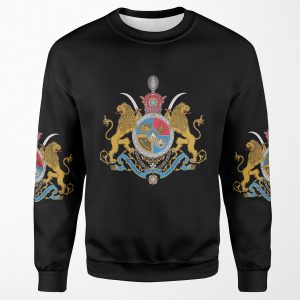 Imperial Coat Of Arms Of Iran Under The Pahlavi Dynasty All-over-print Unisex Sweatshirt