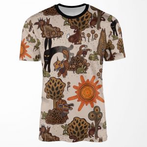 In The Beginning Of The World Watership Down Pattern All-over-print T-shirt