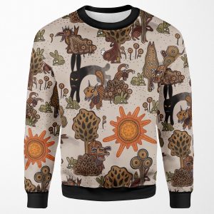 In The Beginning Of The World Watership Down Pattern All-over-print Unisex Sweatshirt