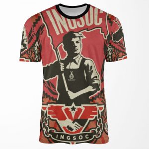 Ingsoc 1984 Propaganda Poster All-over-print T-shirt