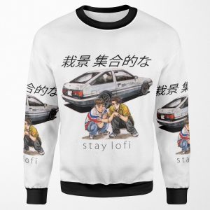 Initial Lofi All-over-print Unisex Sweatshirt