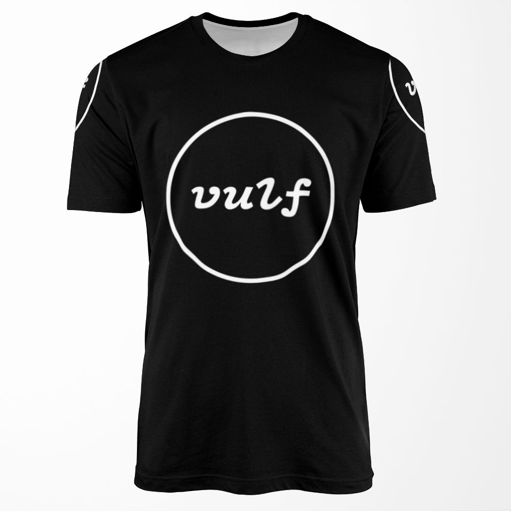 Inscription Vulf In White Circle All-over-print T-shirt