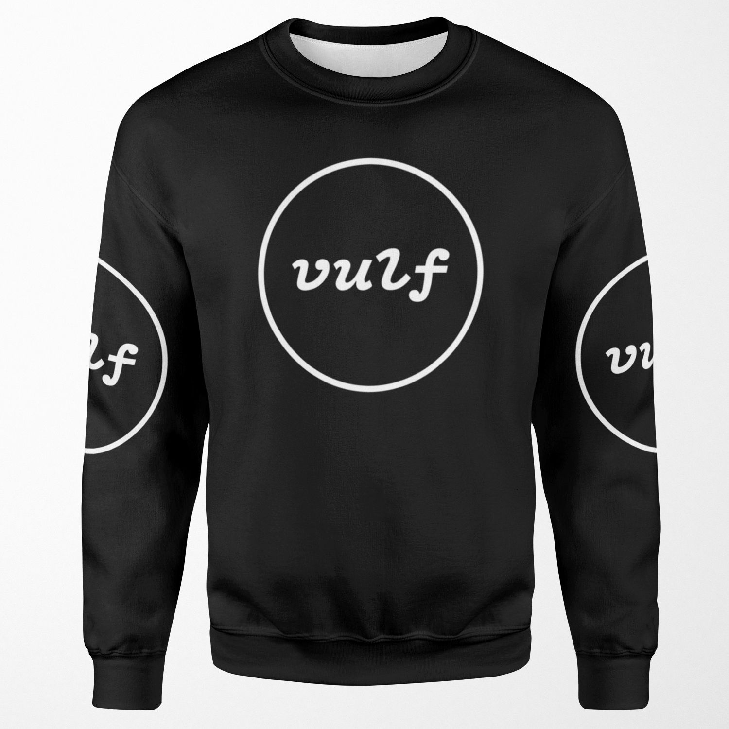 Inscription Vulf In White Circle All-over-print Unisex Sweatshirt