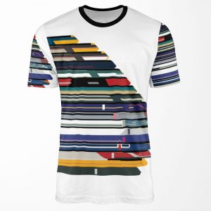 Intercity 125 Outline In Liveries All-over-print T-shirt