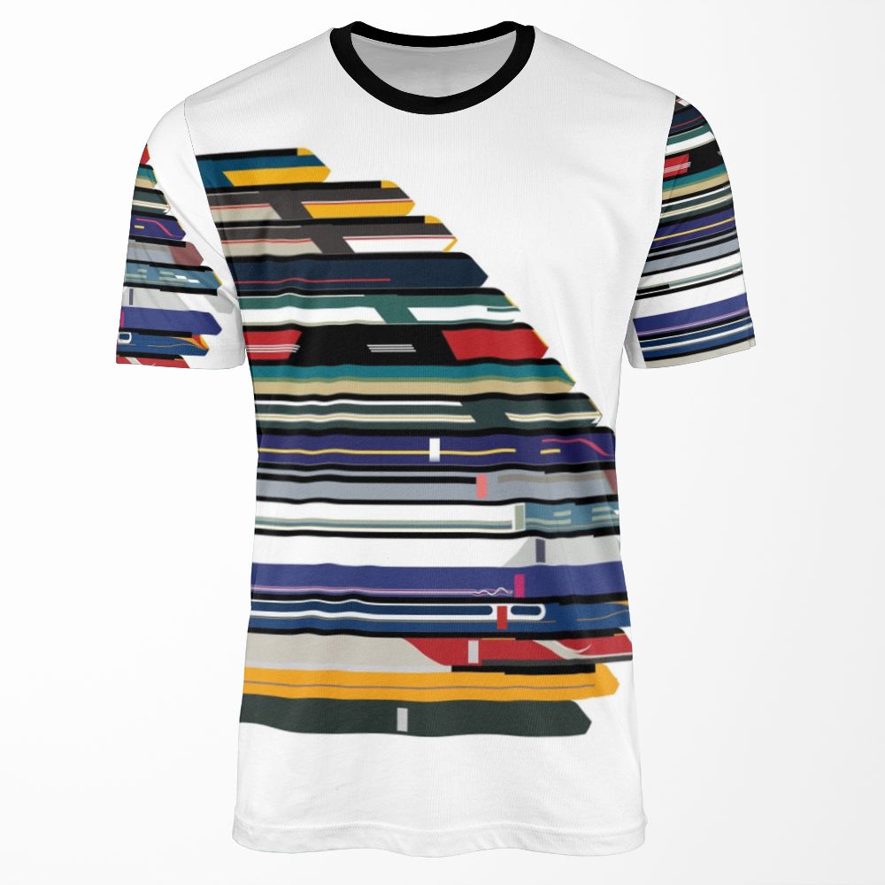 Intercity 125 Outline In Liveries All-over-print T-shirt