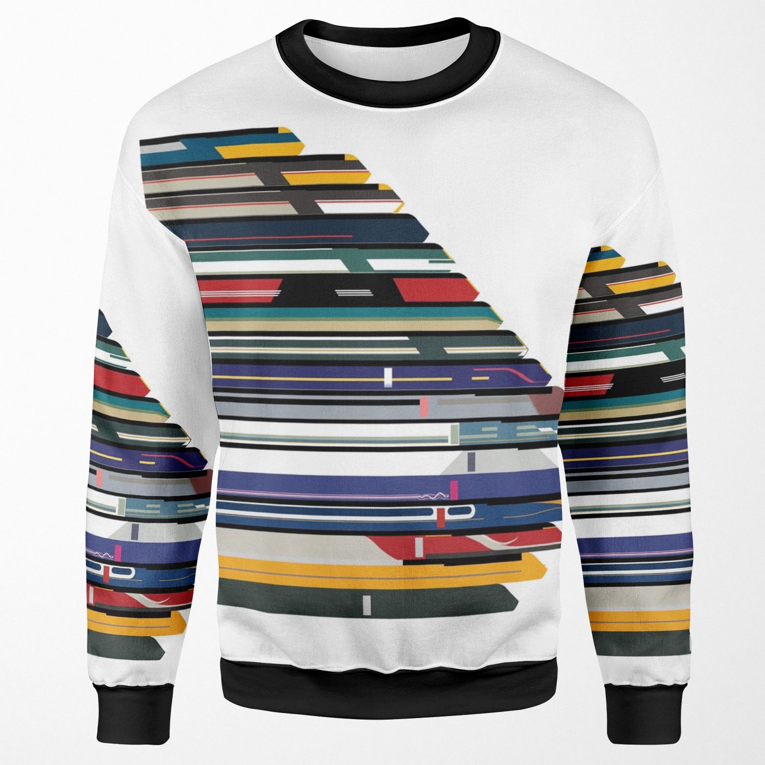 Intercity 125 Outline In Liveries All-over-print Unisex Sweatshirt