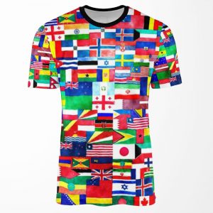 International Flags Collage All-over-print T-shirt