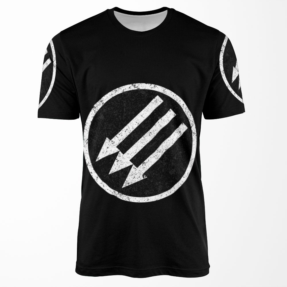 Iron Front All-over-print T-shirt