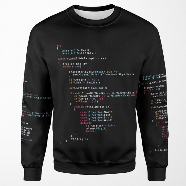 Is This The Real Life Coding Programming Color All-over-print Unisex Sweatshirt