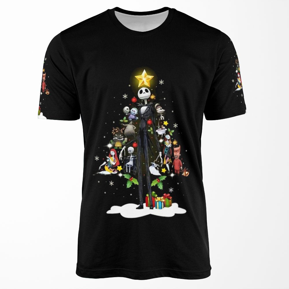 Jack Skellington Love The Nightmare Before Christmas Funny Design All-over-print T-shirt