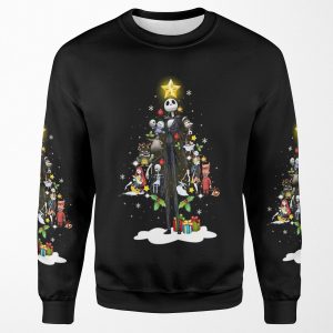Jack Skellington Love The Nightmare Before Christmas Funny Design All-over-print Unisex Sweatshirt