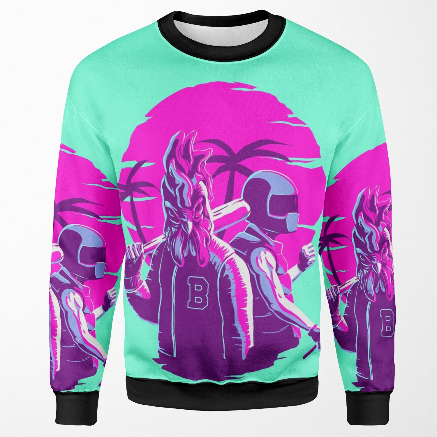 Jacket And Biker All-over-print Unisex Sweatshirt