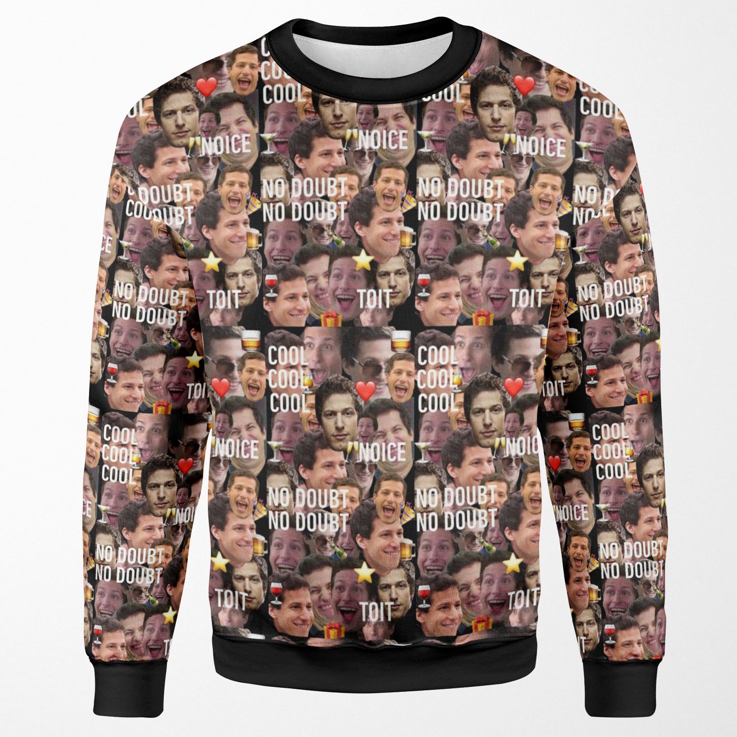 Jake Peralta Collage All-over-print Unisex Sweatshirt
