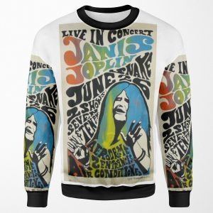 Janis Joplin Concert Poster All-over-print Unisex Sweatshirt