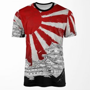 Japanese Palace And Sun All-over-print T-shirt