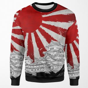 Japanese Palace And Sun All-over-print Unisex Sweatshirt