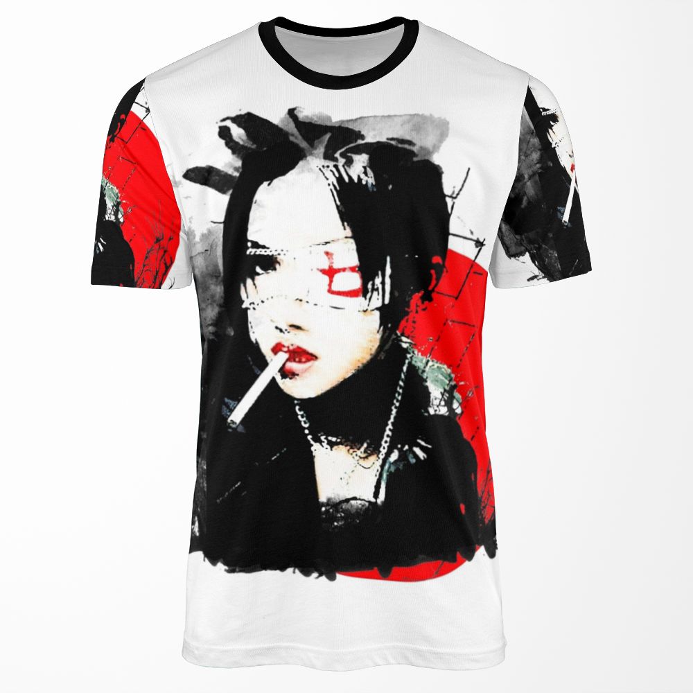 Japanese Punk Girl All-over-print T-shirt