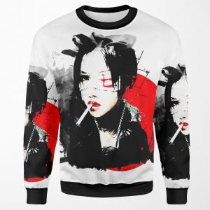 Japanese Punk Girl All-over-print Unisex Sweatshirt
