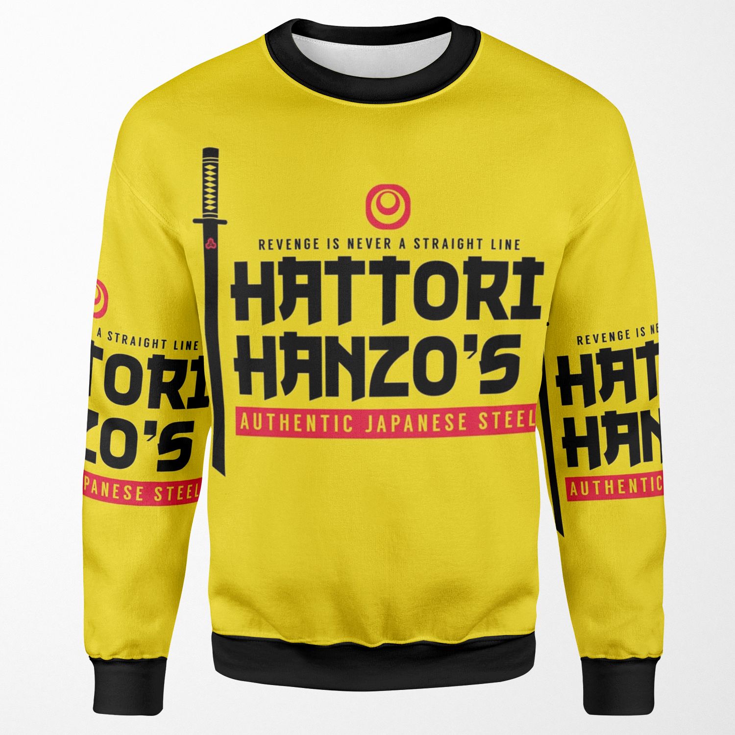 Japanese Steel Dark Version All-over-print Unisex Sweatshirt