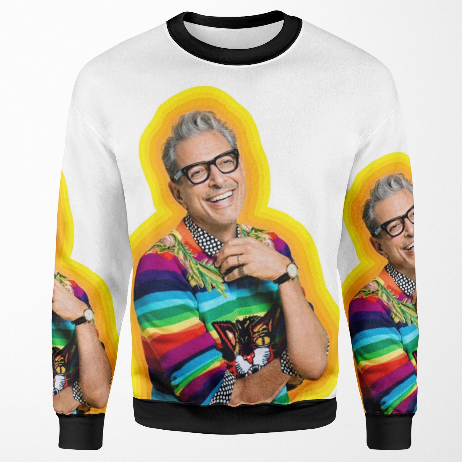 Jeff Goldblum Of Happiness All-over-print Unisex Sweatshirt