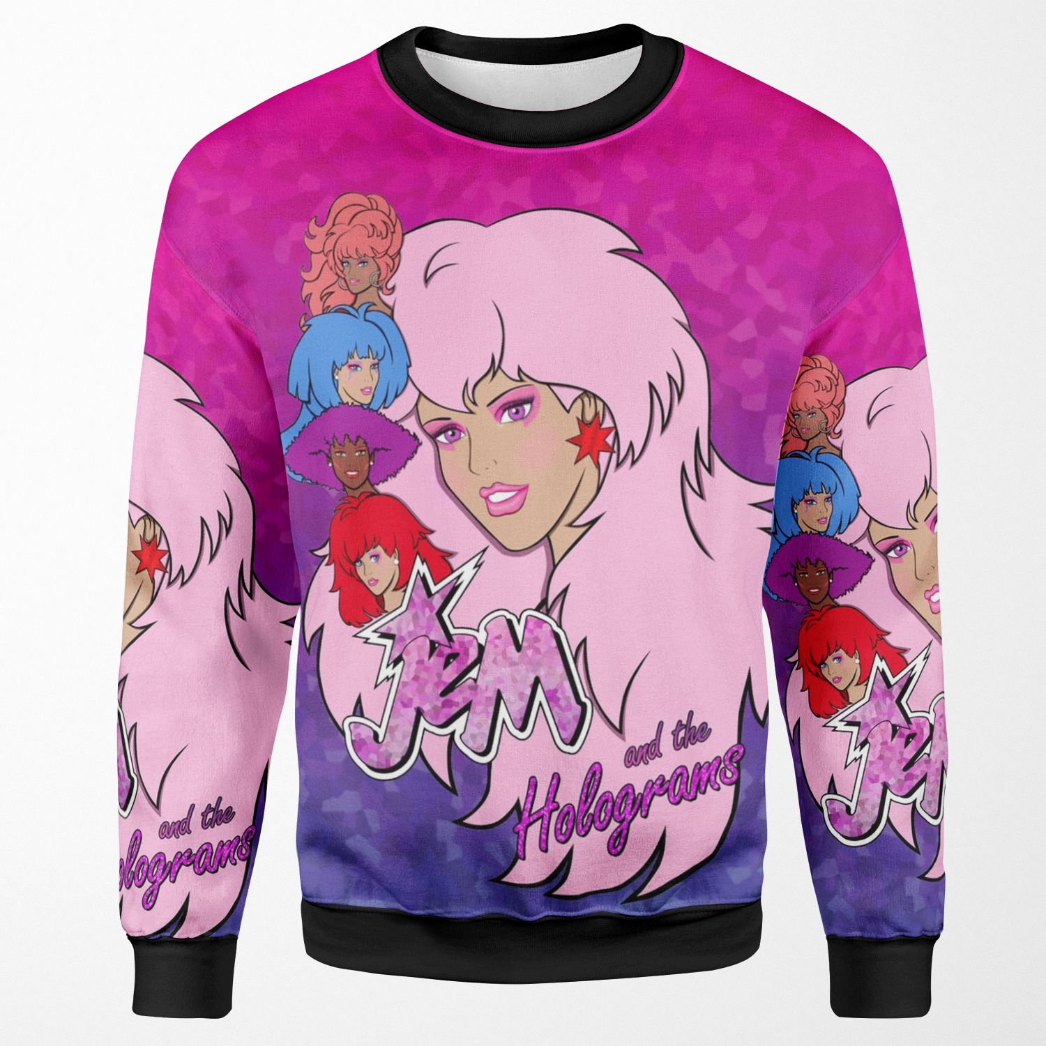 Jem And The Holograms All-over-print Unisex Sweatshirt