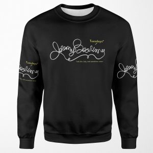 Jeremy Bearimy In White With Notation All-over-print Unisex Sweatshirt