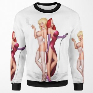 Jessica Rabbit And Holli Wood All-over-print Unisex Sweatshirt