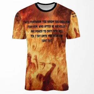 Jesus Saves From Hell All-over-print T-shirt