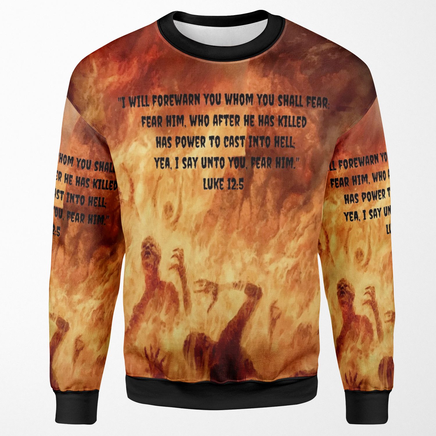 Jesus Saves From Hell All-over-print Unisex Sweatshirt