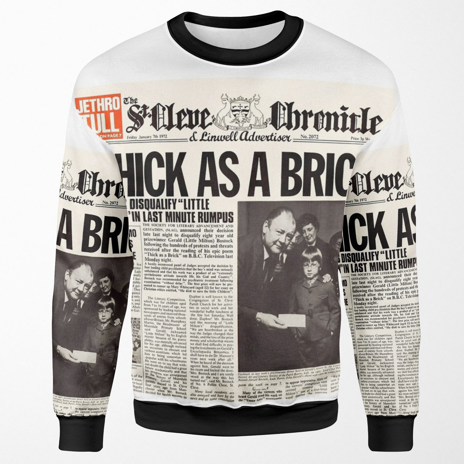 Jethro Tull Thick As A Brick All-over-print Unisex Sweatshirt