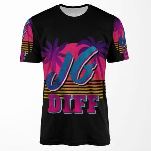 Jg Diff Retro Jungle Difference Better Jungler Wins All-over-print T-shirt