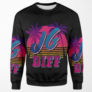 Jg Diff Retro Jungle Difference Better Jungler Wins All-over-print Unisex Sweatshirt