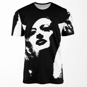 Joan Crawford Letty Lynton Dark Background All-over-print T-shirt