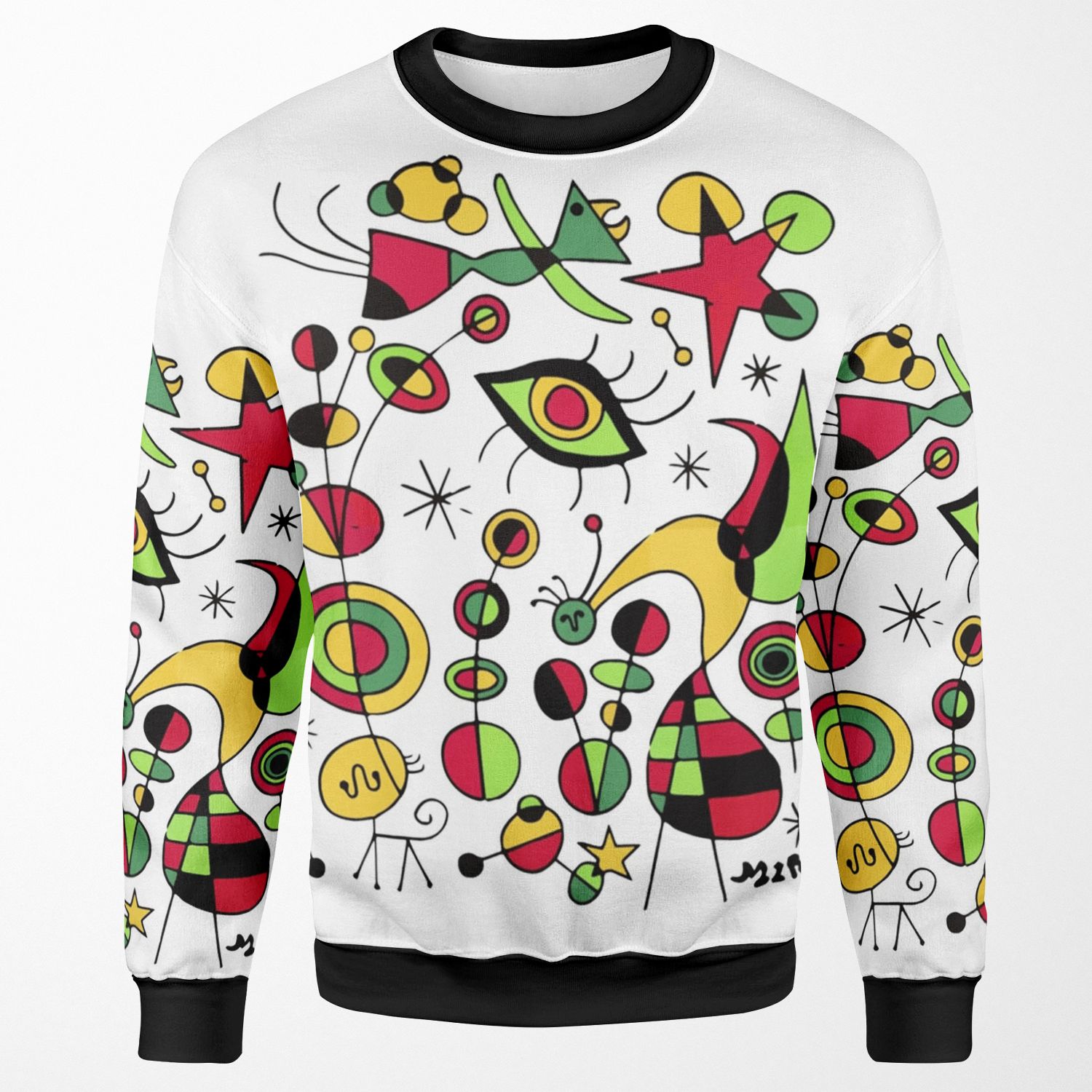 Joan Miro Peces De Colores Colorful Fish T Shirt All-over-print Unisex Sweatshirt