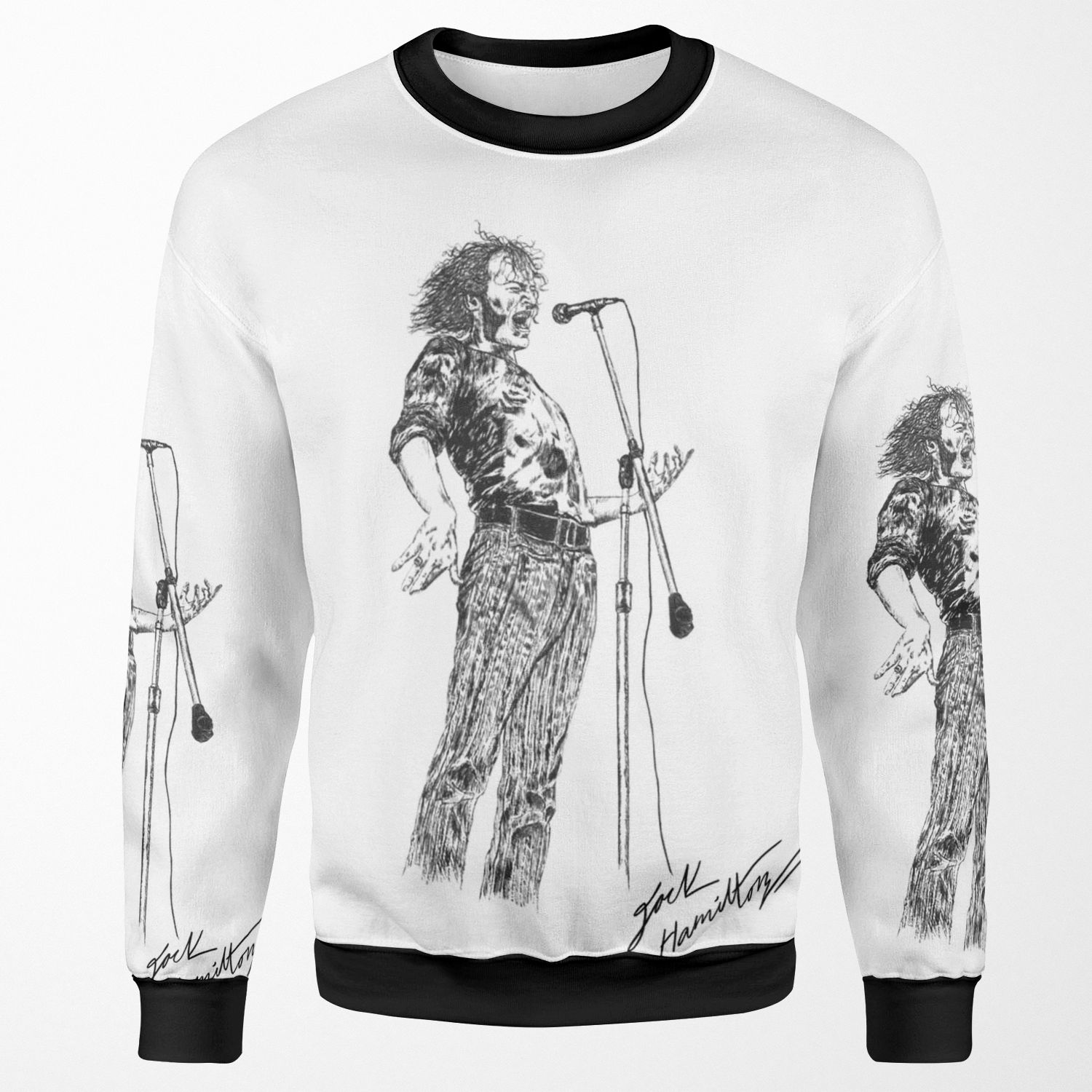 Joe Cocker Original Hand Drawn Ink Artwork All-over-print Unisex Sweatshirt