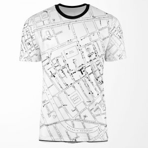 John Snow S Cholera Map All-over-print T-shirt