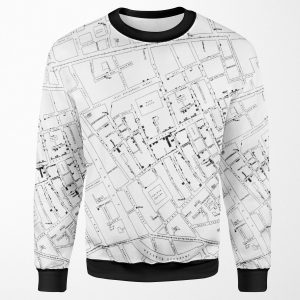 John Snow S Cholera Map All-over-print Unisex Sweatshirt