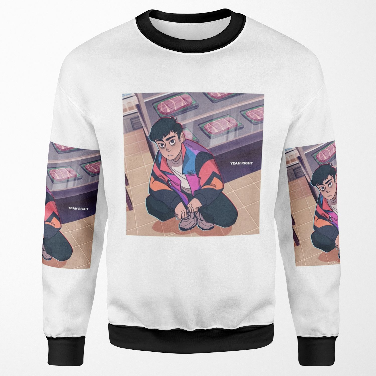 Joji Yeah Right All-over-print Unisex Sweatshirt