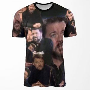 Jonathan Frakes Typography All-over-print T-shirt